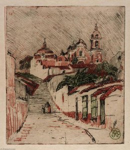 Church At Cuernavaca, Mexico — Helen Hyde