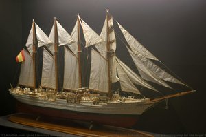 Model Of The Barquentine Juan Sebastián De Elcano, A Training Ship For The Royal Spanish Navy (1927–active Service) — José Francisco Arregui Arambarri
