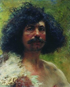 Man Head — Konstantin Yegorovich Makovsky