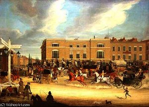 The Elephant And Castle On The Brighton Road — James Pollard