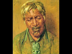 Sweet Idleness, Rahapa An Arawa Chieftainess — Charles Frederick Goldie, Contemporary Realism