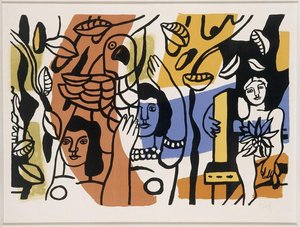 The Two Women, Two Sisters — Fernand Léger, Cubist Representation