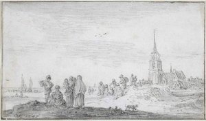 The Beach At Scheveningen — Jan Josephszoon Van Goyen