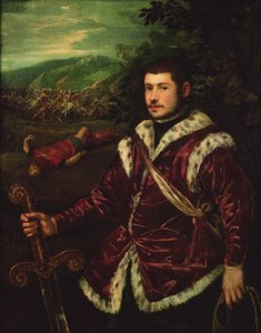 Portrait Of A Young Man — Tintoreto, Baroque Drama Light