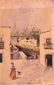 In Horte Fayal Watercolour ^ Graphite On Cardboard — George Benjamin Luks