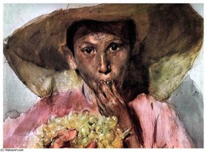 Comiendo Uvas — Joaquín Sorolla Y Bastida