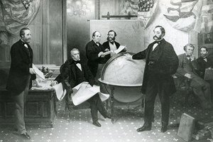 Signing Of The Alaska Treaty, (painting) — Emanuel Gottlieb Leutze