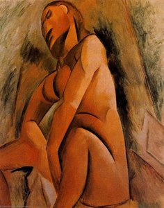 Seated Nude — Pablo Picasso, Cubism