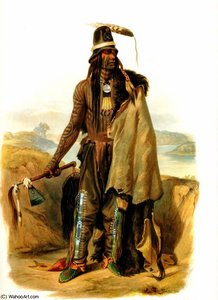 Abdih-hiddisch, Mandan Chief — Karl Bodmer