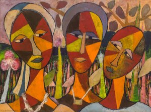 Family — Chief Muraina Oyelami, Abstract Expressionism