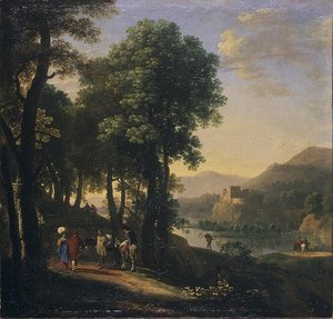 Paysage effet du soir