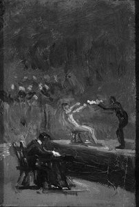 Study For Between Rounds — Thomas Eakins