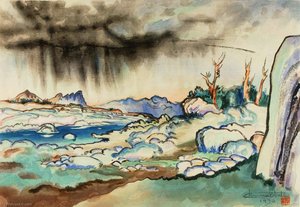 Passing Rain — Chiura Obata