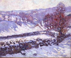 Paysage De Neige À Crozant — Ferdinand Guillaumin