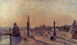 Place De La Concord — Albert-charles Lebourg
