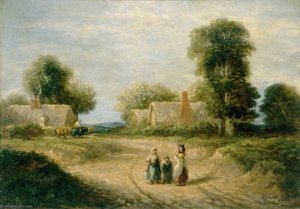 Landscape With Cottages — David Cox The Elder