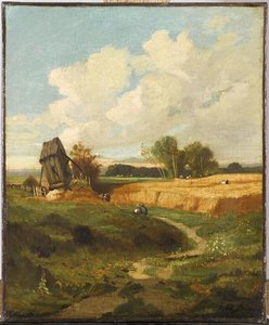 Moulin Et Champ De Blé — Jules Dupré