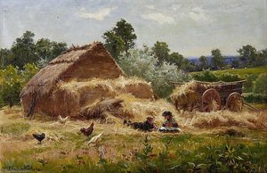 A Straw Yard, Surrey — Louis Bosworth Hurt