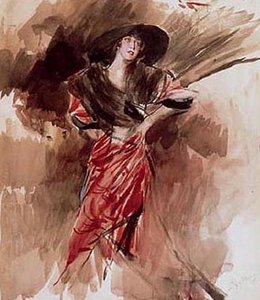 Lady In Red Dress — Giovanni Boldini