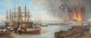The Bombardment Of Sebastopol — John Wilson Carmichael