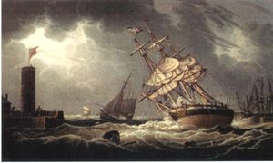 A Ship Run Aground In Whitehaven Harbor — Robert W. Salmon
