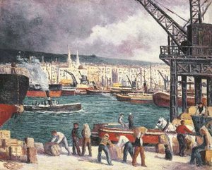 Rouen, The Port — Maximilien Luce