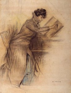 L'avenç. Original Per A Cartell — Ramon Casas I Carbó, Early Modernisme