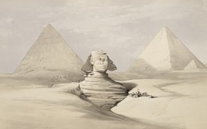 The Great Sphinx. Pyramids Of Gizeh — David Roberts