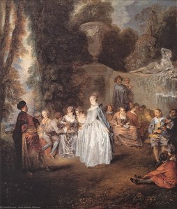 Les Fetes Venitiennes — Jean-antoine Watteau, Rococo Style