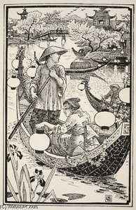 When Evening Came They Got Into Their Boat Again — Walter Crane