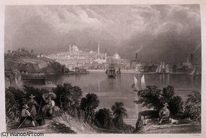 A View Of Baltimore — William Henry Bartlett