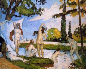 Die Bäder Sonne — Paul Cézanne, Impressionismus