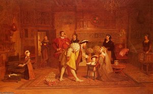 The Royal Nursey — Marcus C. Stone, Historical Portraiture