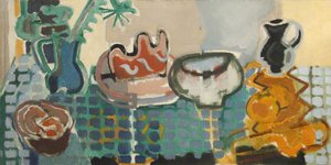 The Blue Check Tablecloth 1948