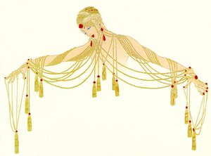 The Golden Pearls — Erté