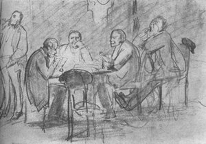 Game Preference (sketch) — Victor Vasnetsov