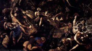 The Last Judgment (detail) — Tintoreto, Early Baroque
