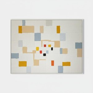 Architectural Rhythm In Ochre And Slate: A Monumental Study Of Geometric Serenity — Laurent Fabre