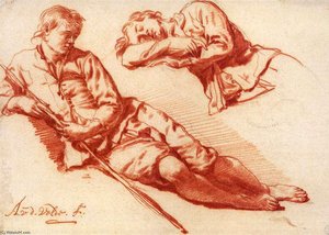 Reclining Herdsman — Adriaen Van De Velde, Dutch Golden Age