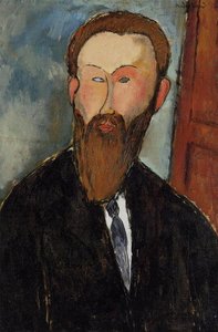 Portrait Of The Photographer Dilewski — Amedeo Clemente Modigliani, Expressionism