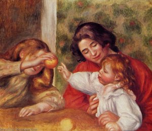 Gabrielle, Jean And A Little Girl — Pierre-auguste Renoir