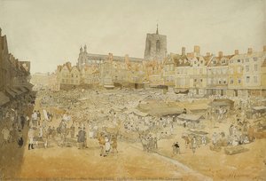 The Market Place, Norwich, taken from Mr Cooper’s