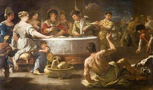 Dives And Lazarus — Luca Giordano