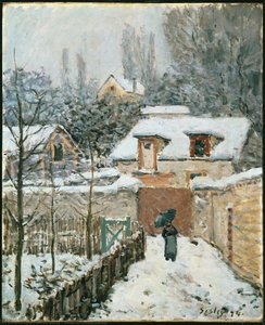 Snow At Louveciennes — Alfred Sisley