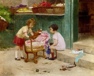 The Favourite Teddy Bear — Victor Gabriel Gilbert