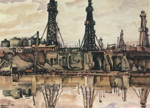Baku. Oil Rigs. — Konstantin Fyodorovich Bogaevsky