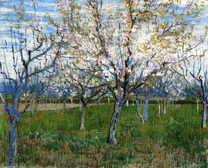 The Pink Orchard — Vincent Willem Van Gogh, Post-impressionism