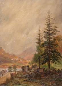 Glimpse Of School House, Tayvallich — Robert Lillie