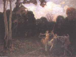 Dancing Girls At The Edge Of The Forest