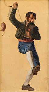 Italian Man. Study For The Feast Of St. Anthony In Rome — Wilhelm Marstrand